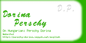 dorina perschy business card